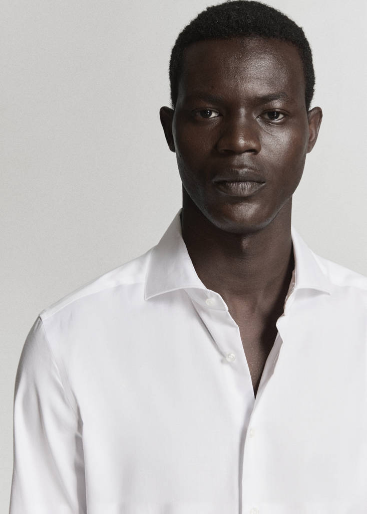 100% cotton slim-fit suit shirt - thumbnail 5