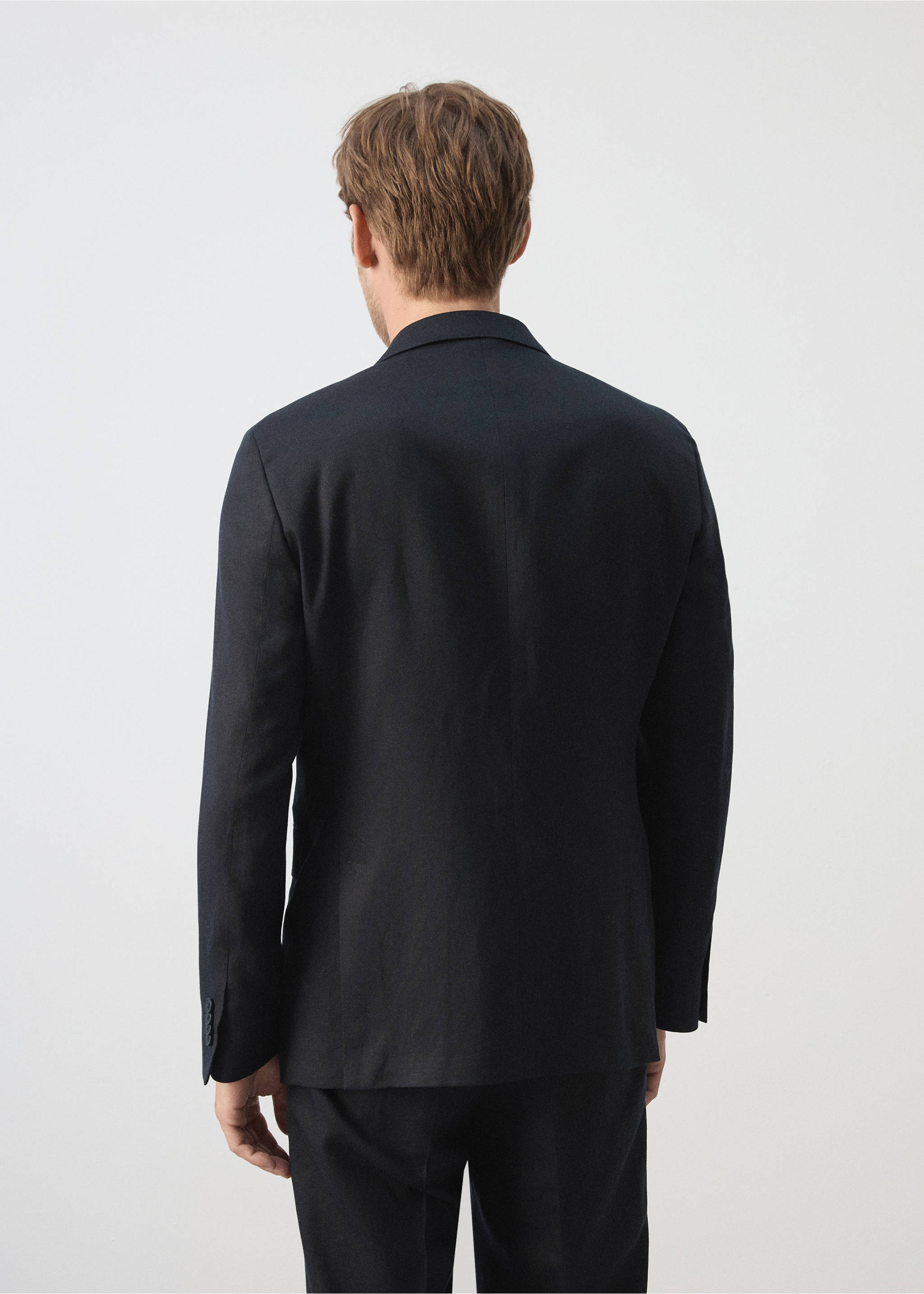 Veste de costume Amalfi slim fit - Verso de l’article, Bleu marine. Ref: 37071357-02.