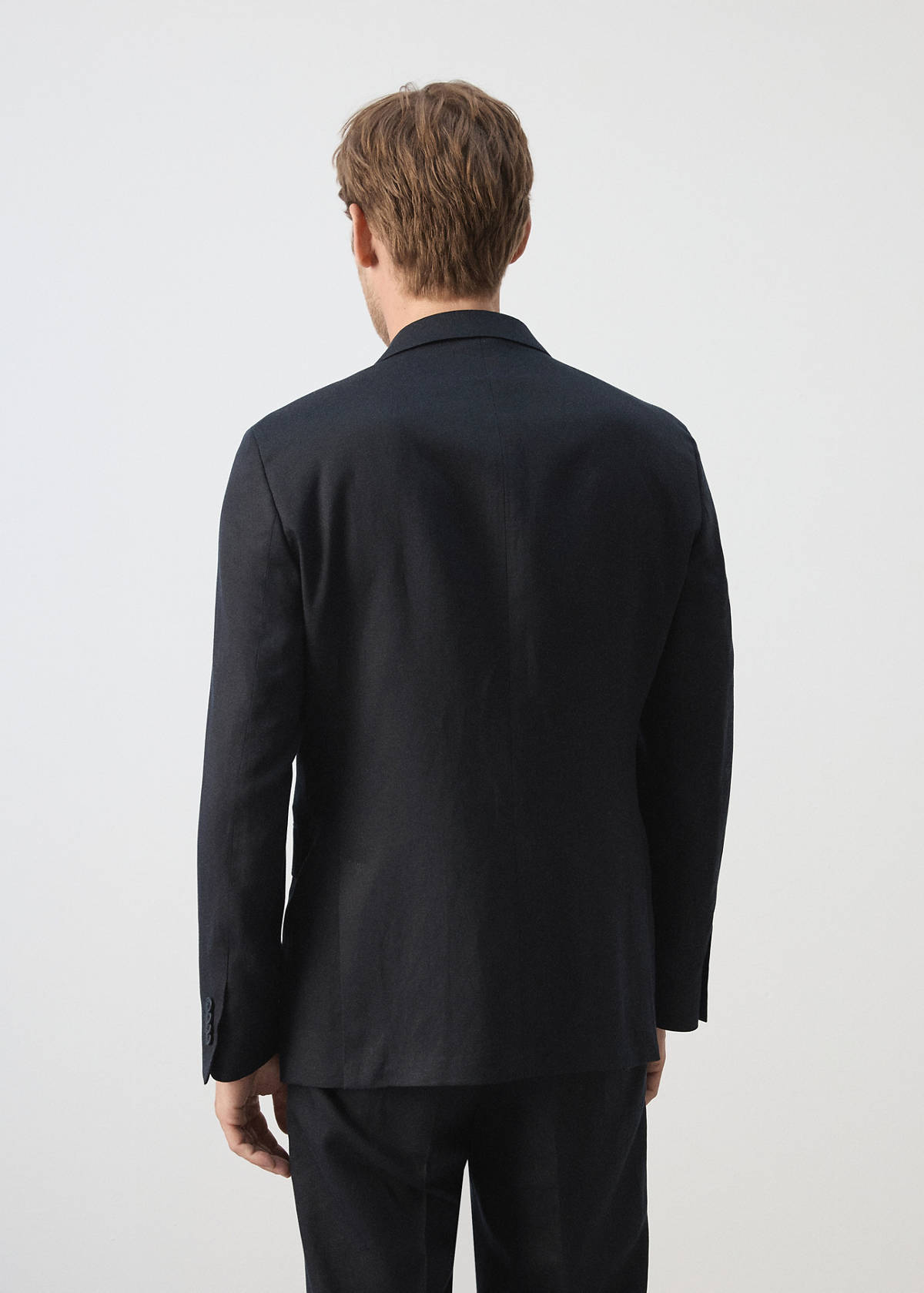 Amalfi slim fit suit jacket — Navy