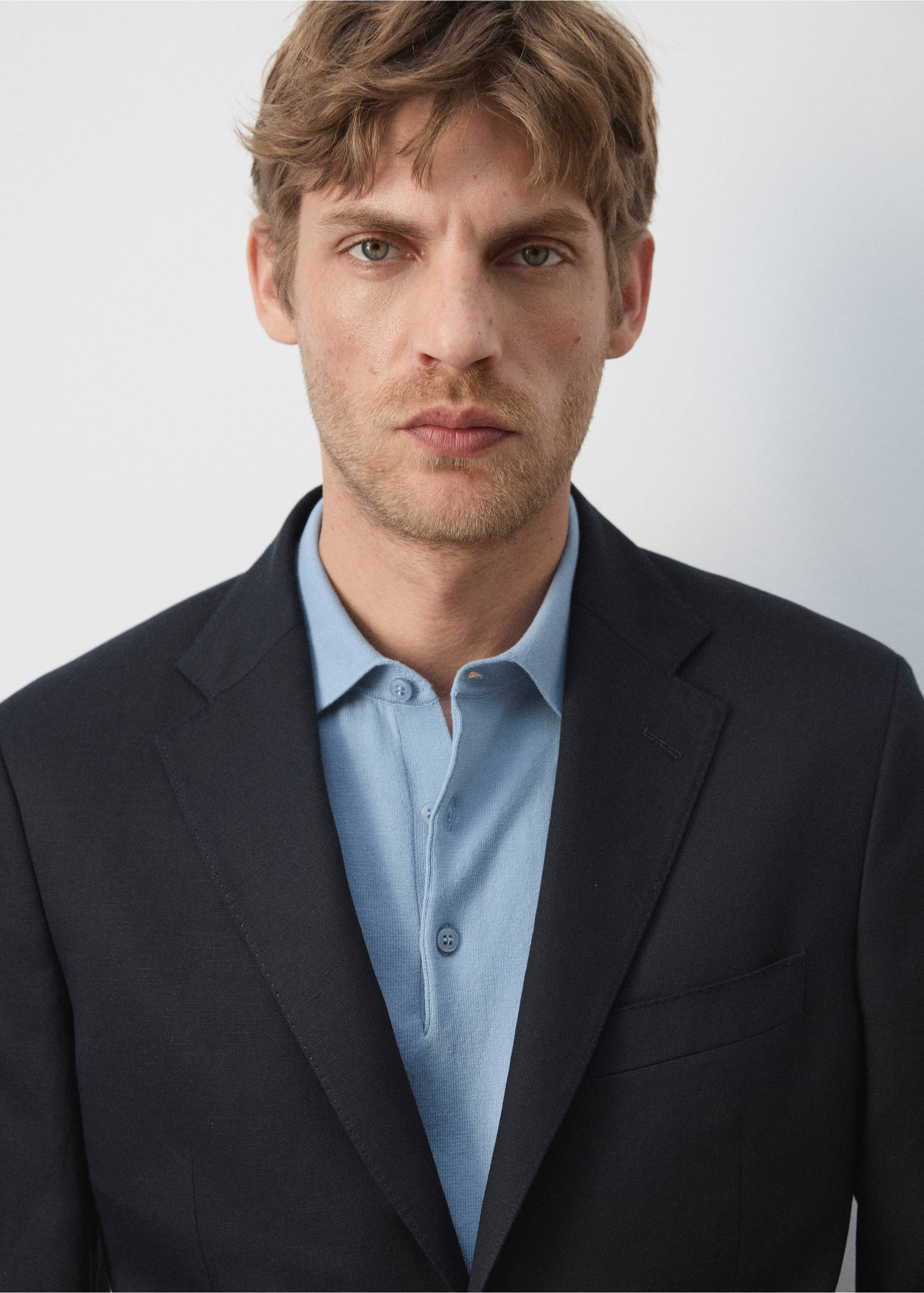 Veste de costume Amalfi slim fit - Détail de l'article 1, Bleu marine. Ref: 37071357-02.