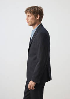 Amalfi slim fit suit jacket — Navy 5