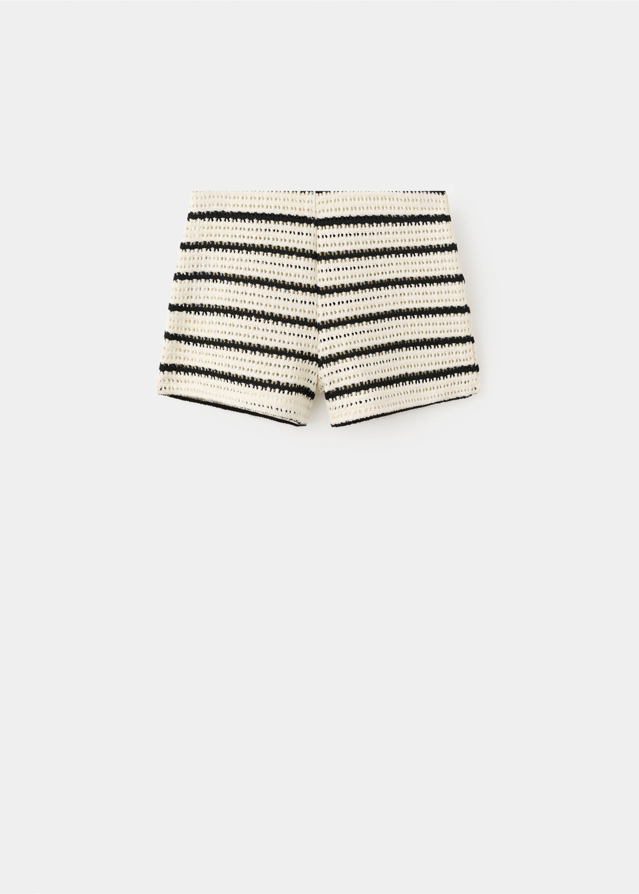 Striped crochet shorts - Article without model, Off White. Ref: 37071358-00.