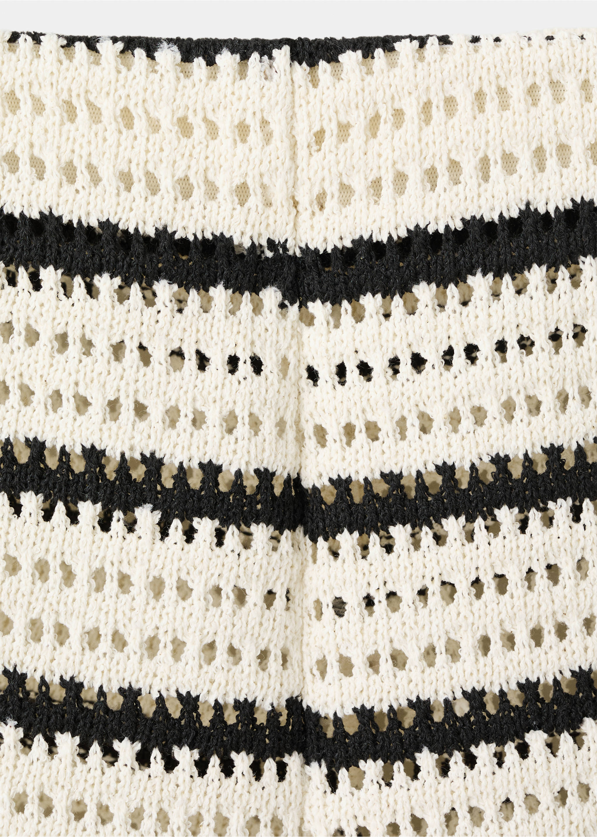 Striped crochet shorts - Details of the article 8, Off White. Ref: 37071358-00.