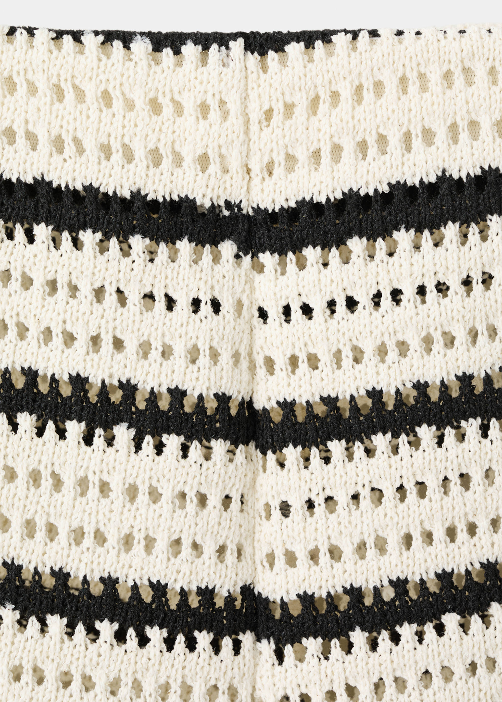 Striped crochet shorts - Details of the article 8