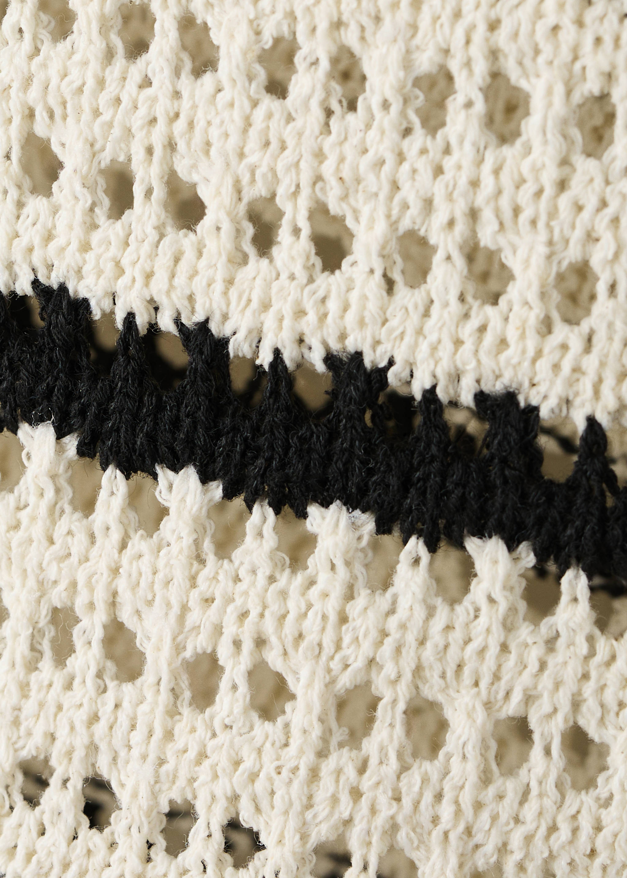 Striped crochet shorts - Details of the article 0