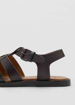 100% leather jelly sandals — Brown 3