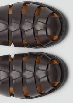 100% leather jelly sandals — Brown 4