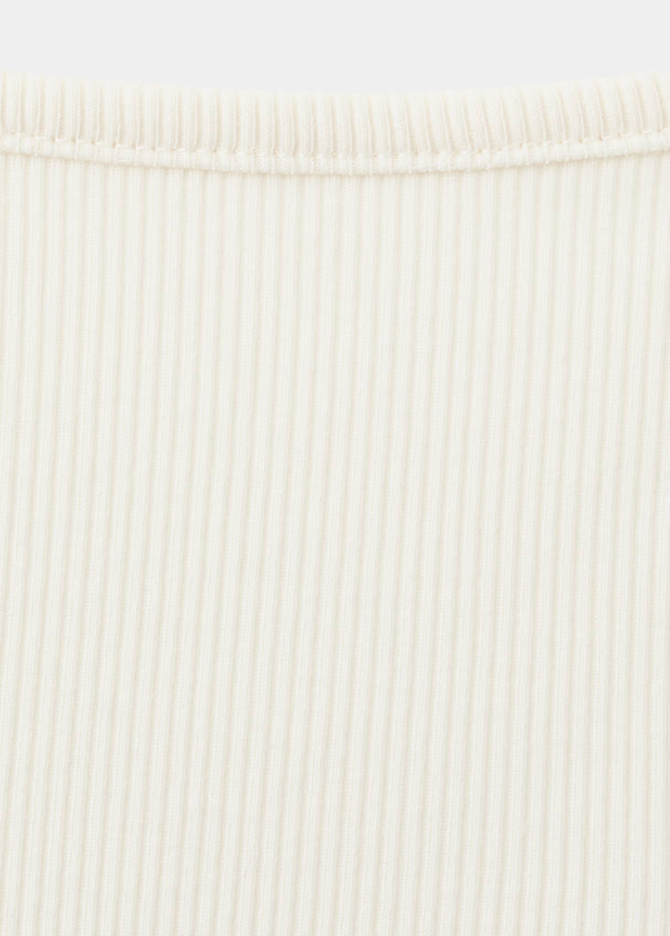 Thin strap embellished top — Ecru
