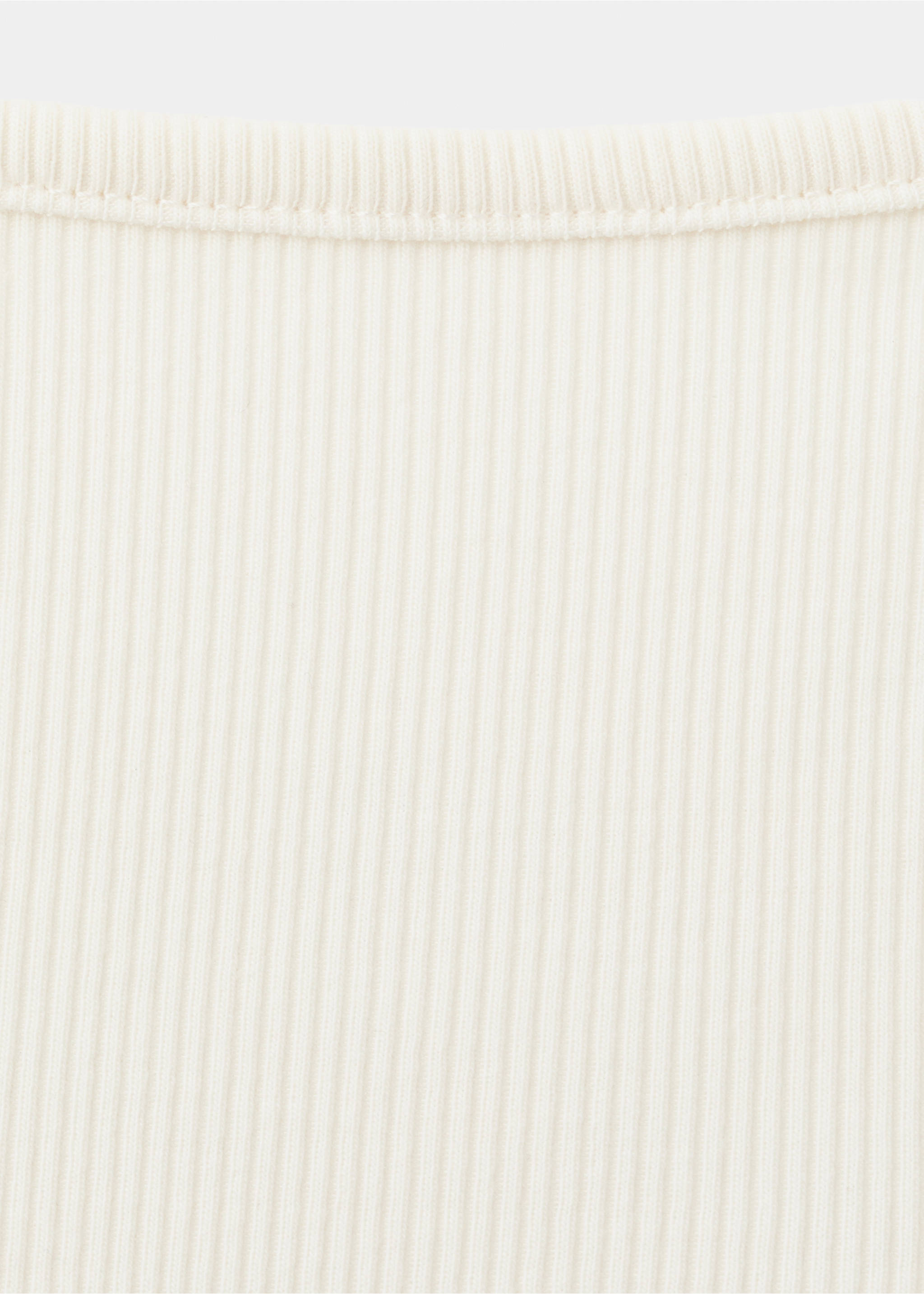 Thin strap embellished top - Details of the article 0, Ecru. Ref: 37071360-00.
