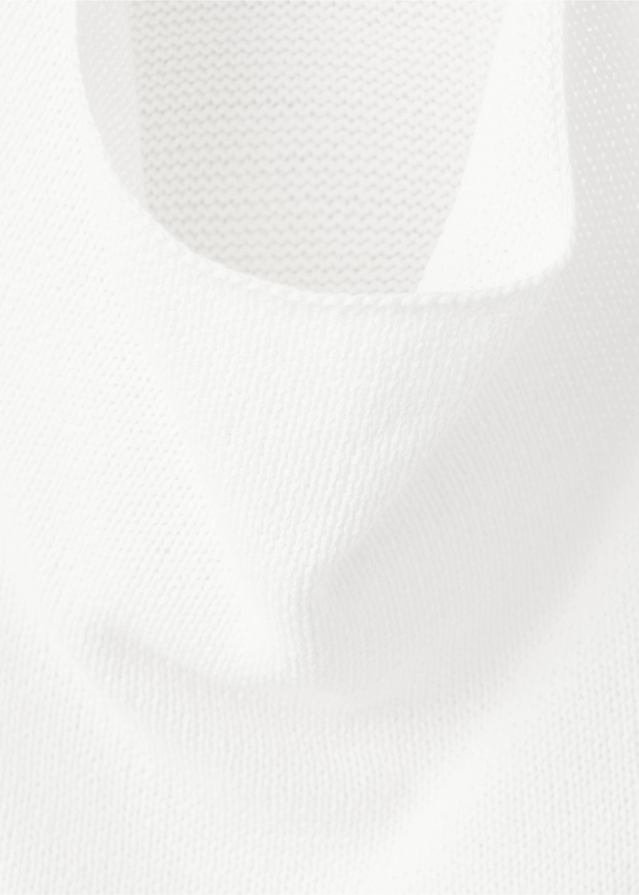 Knit strap top - Details of the article 8, Off White. Ref: 37071361-00.