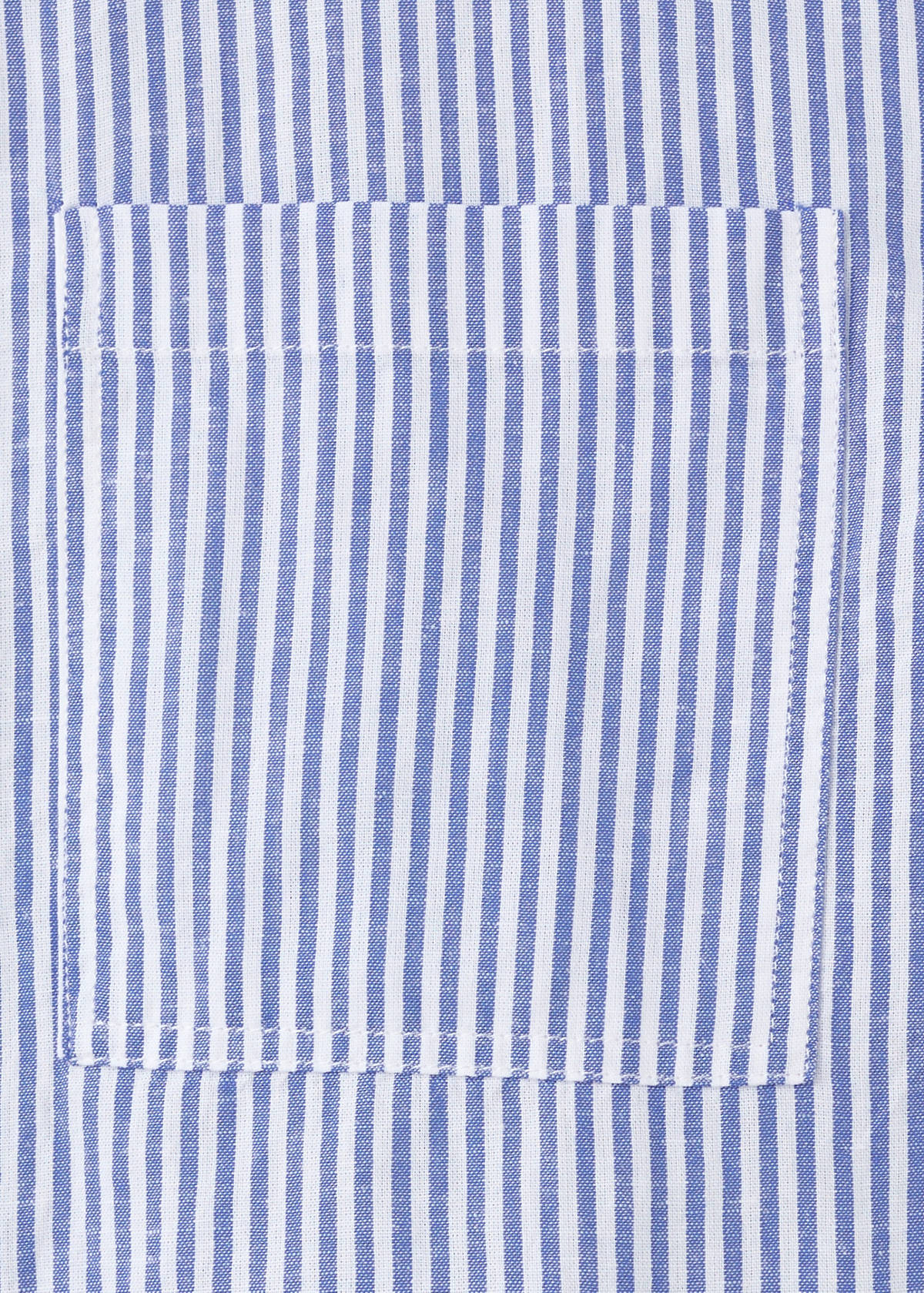 Striped cotton linen shirt — Sky Blue