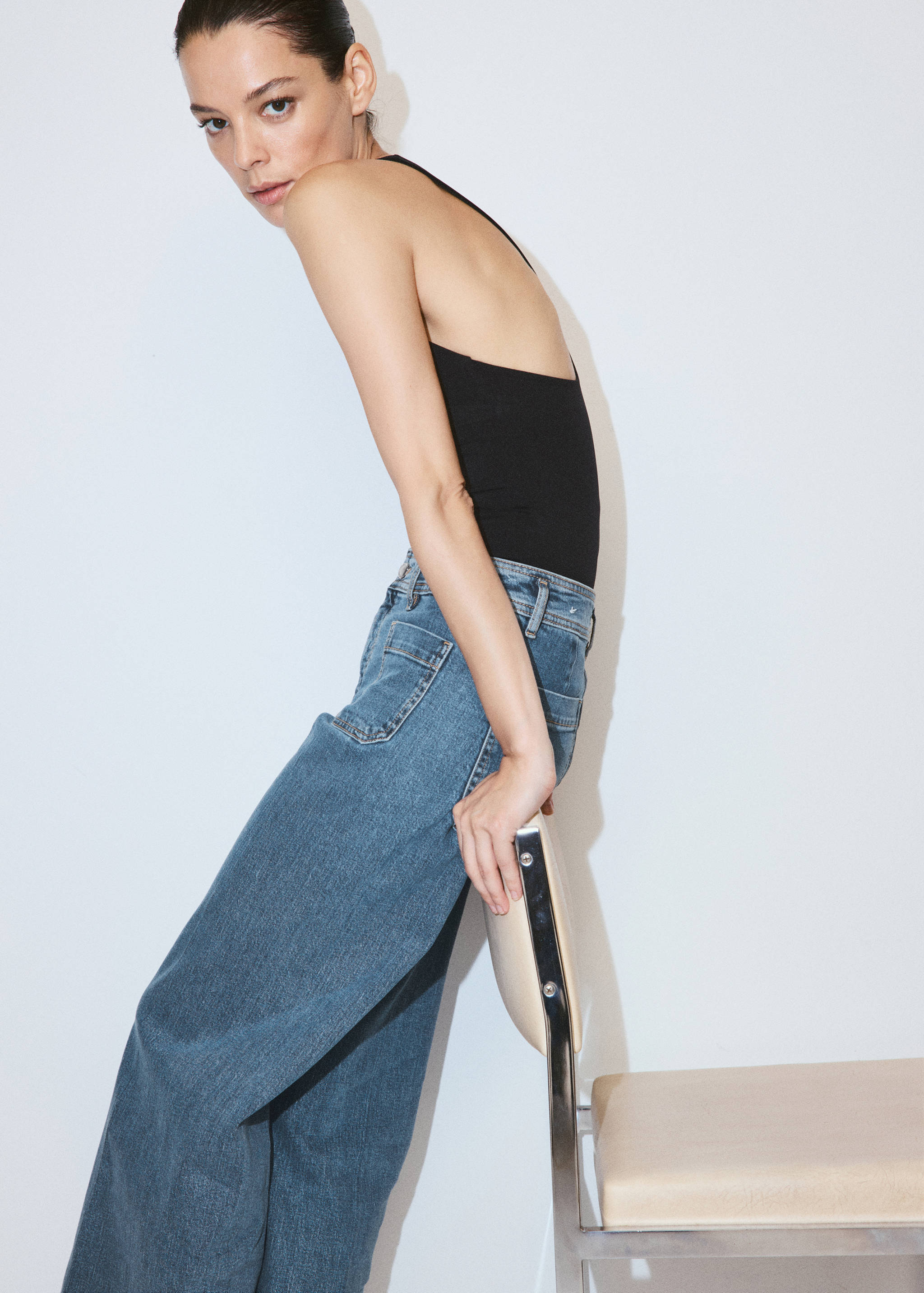 Jean large taille haute - Détail de l'article 1