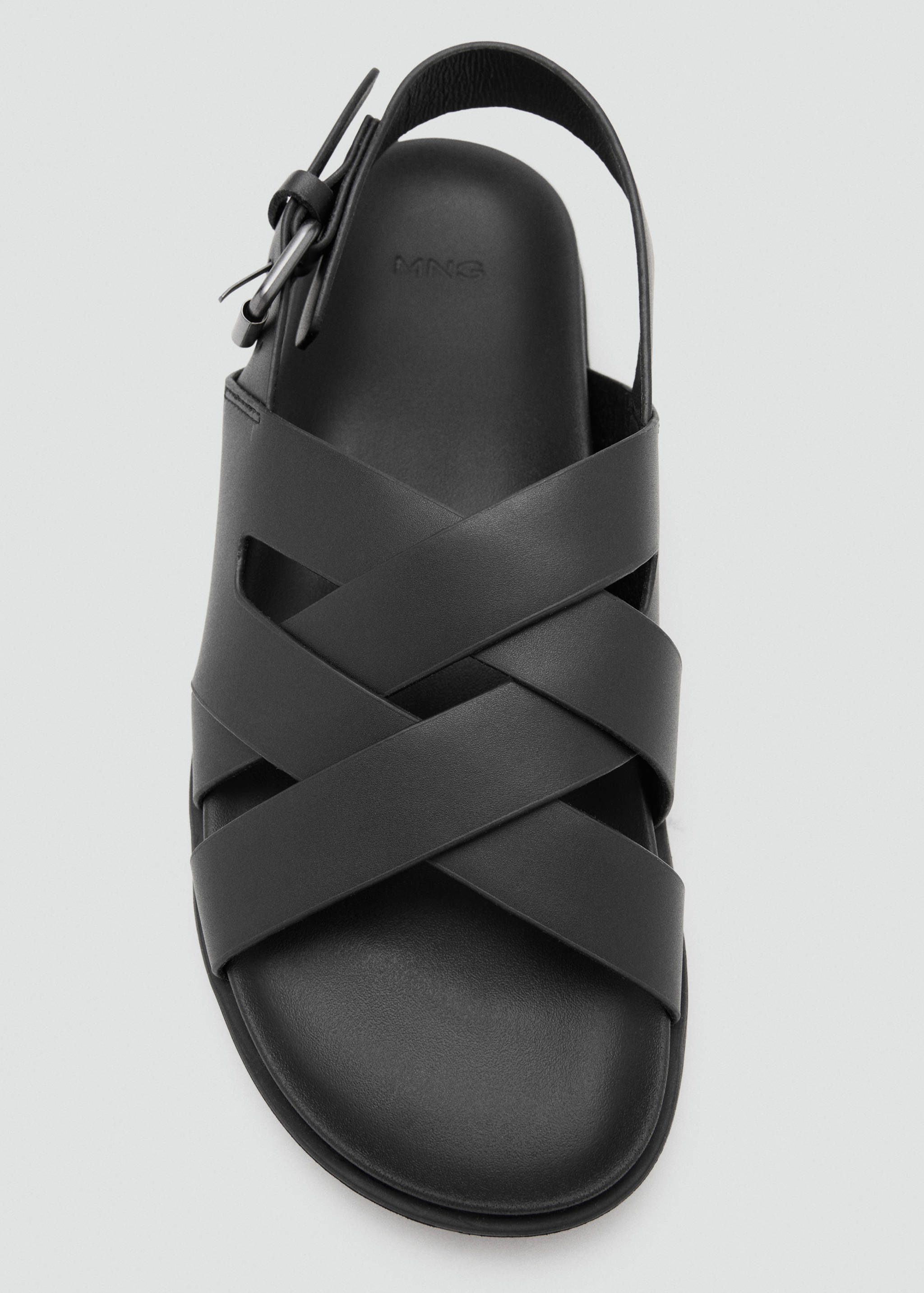 Cross-strap leather sandals - Details of the article 3