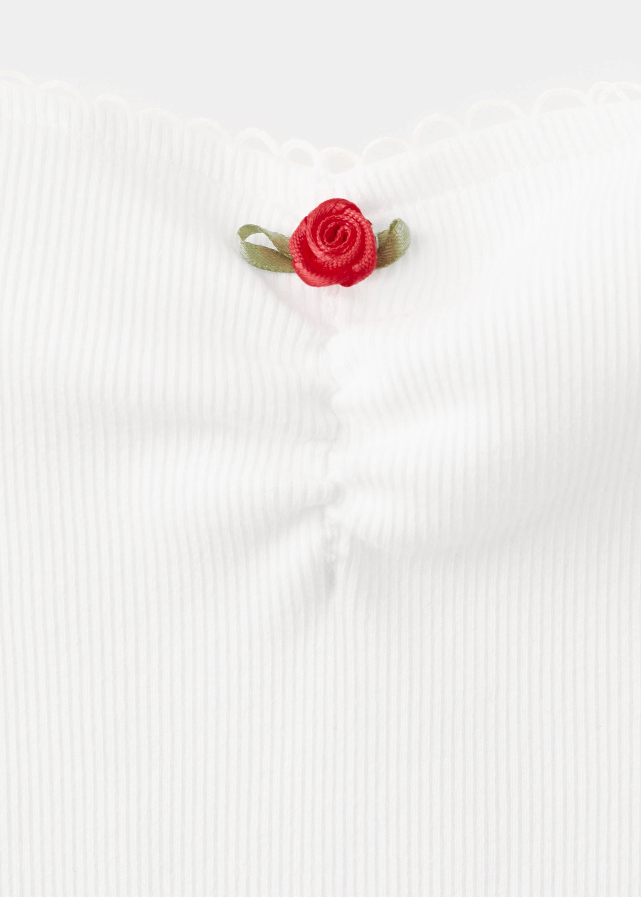 Pink embroidered cotton top - Details of the article 8