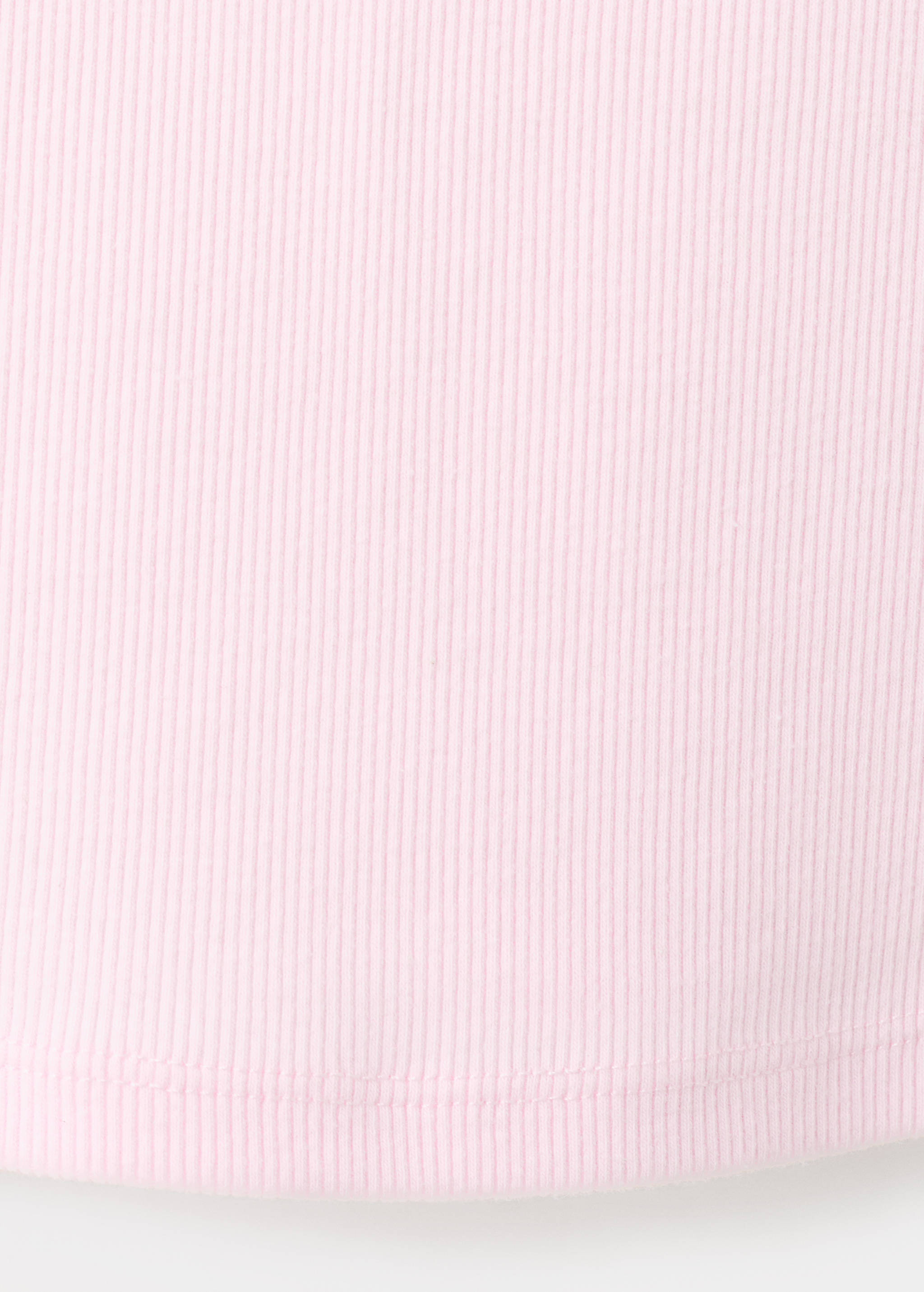 Pink embroidered cotton top - Details of the article 0