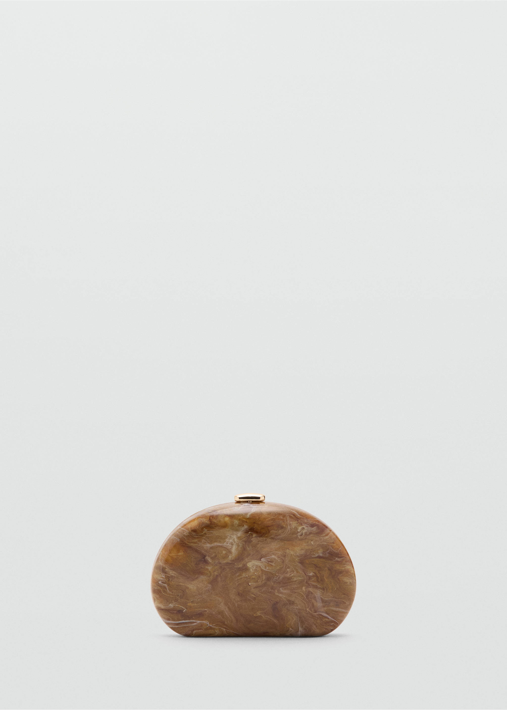 Oval clutch bag - Article without model, Cognac. Ref: 37071372-00.