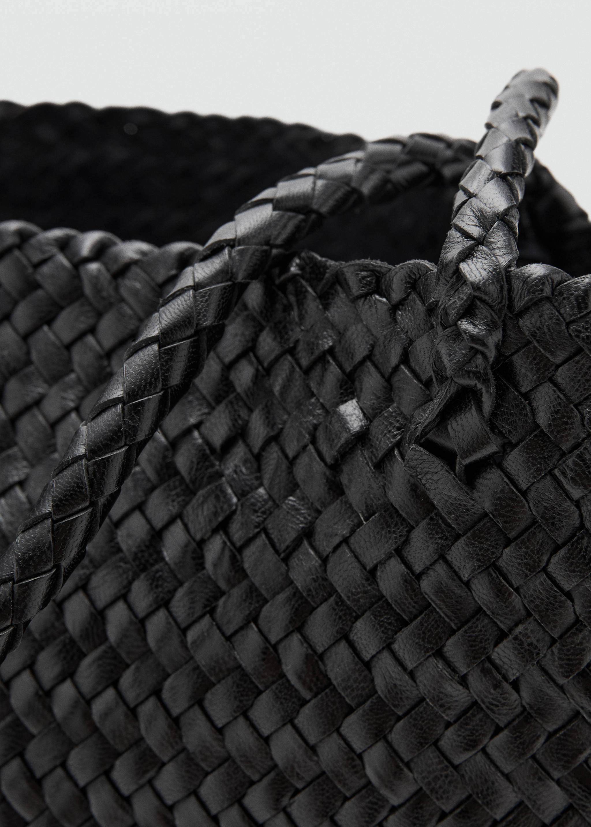 Braided leather shopper bag - Detail van het artikel 1