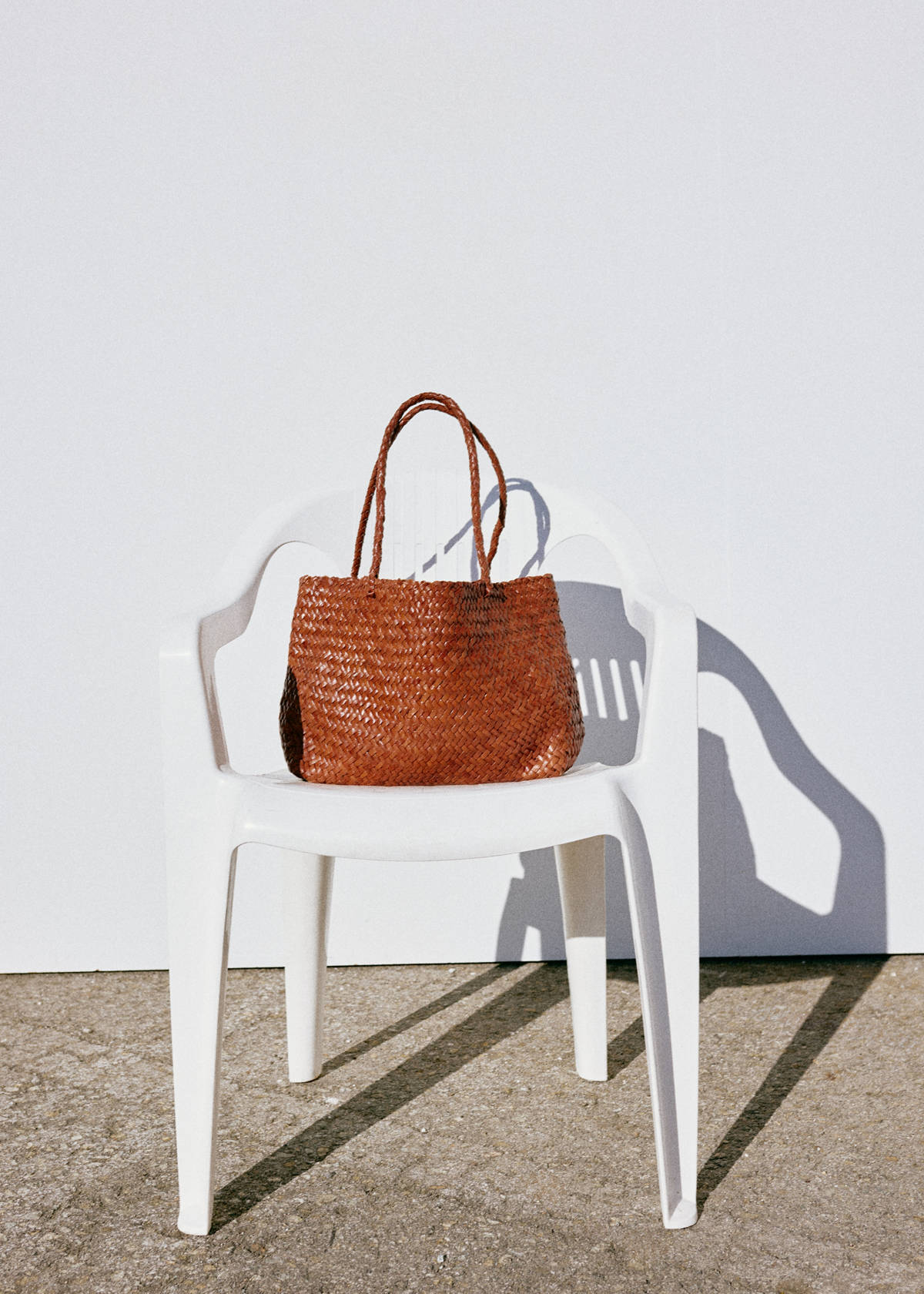Braided leather shopper bag — Leather