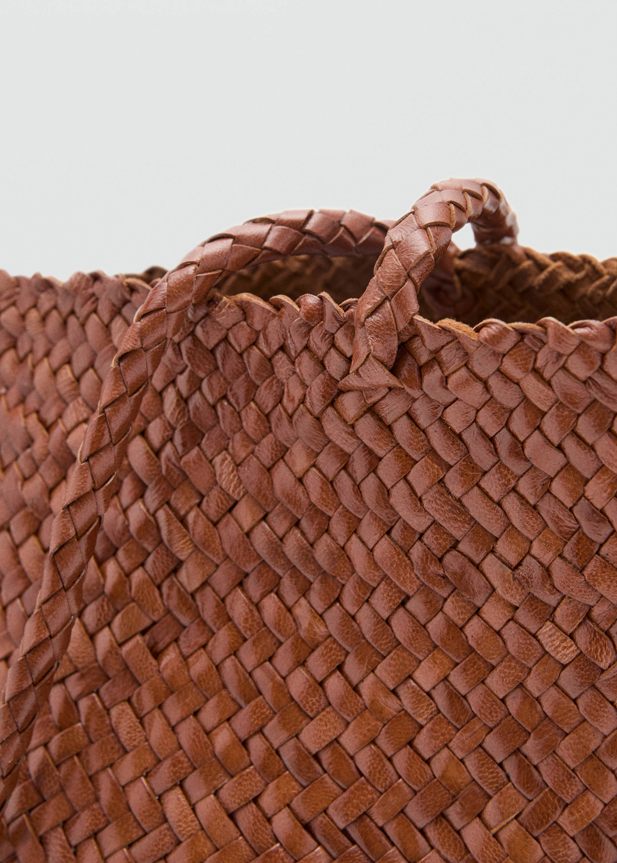 Braided leather shopper bag - Detail van het artikel 1