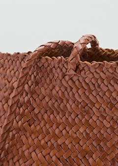 Braided leather shopper bag — Leather 3