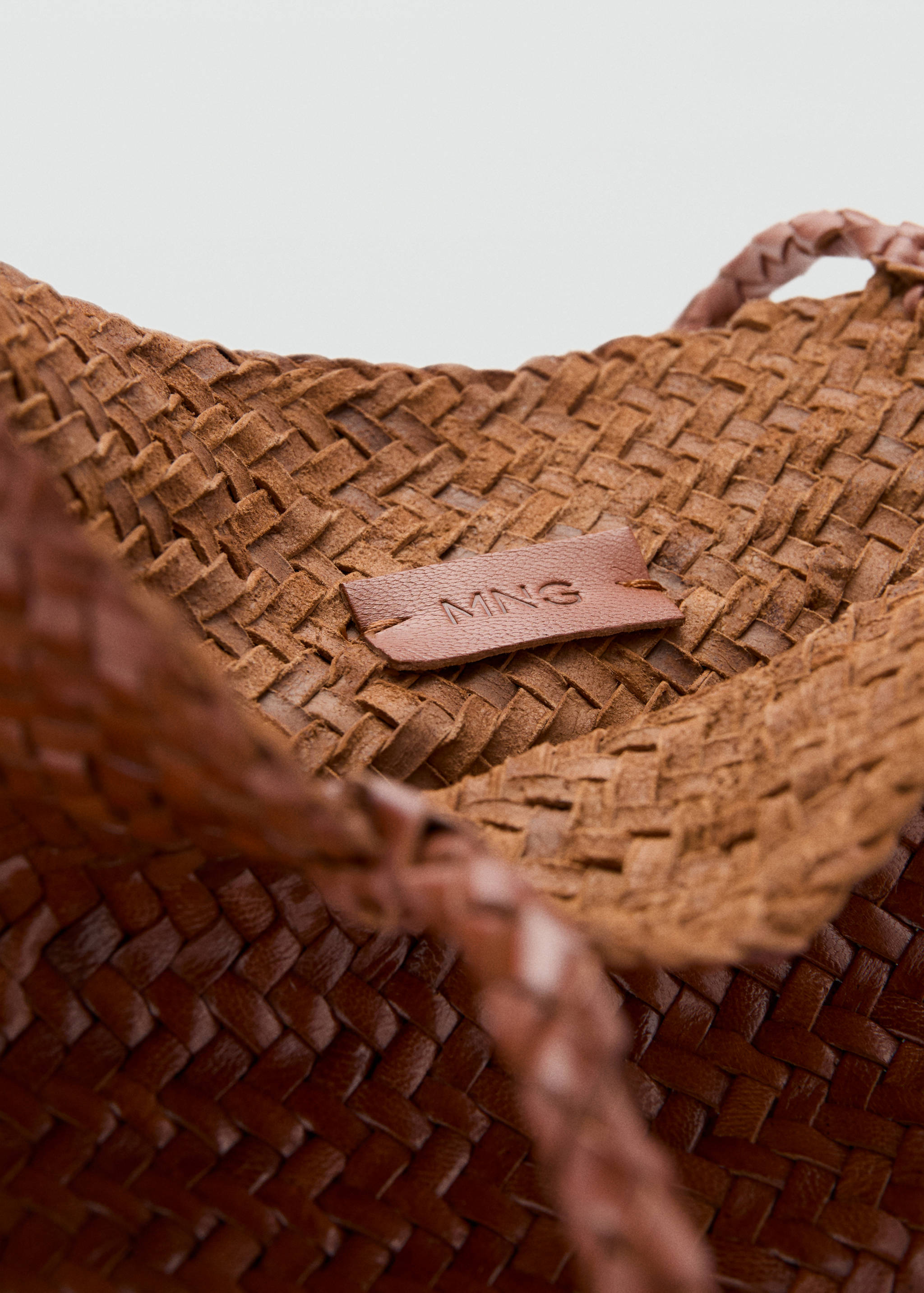 Braided leather shopper bag - Detail van het artikel 3