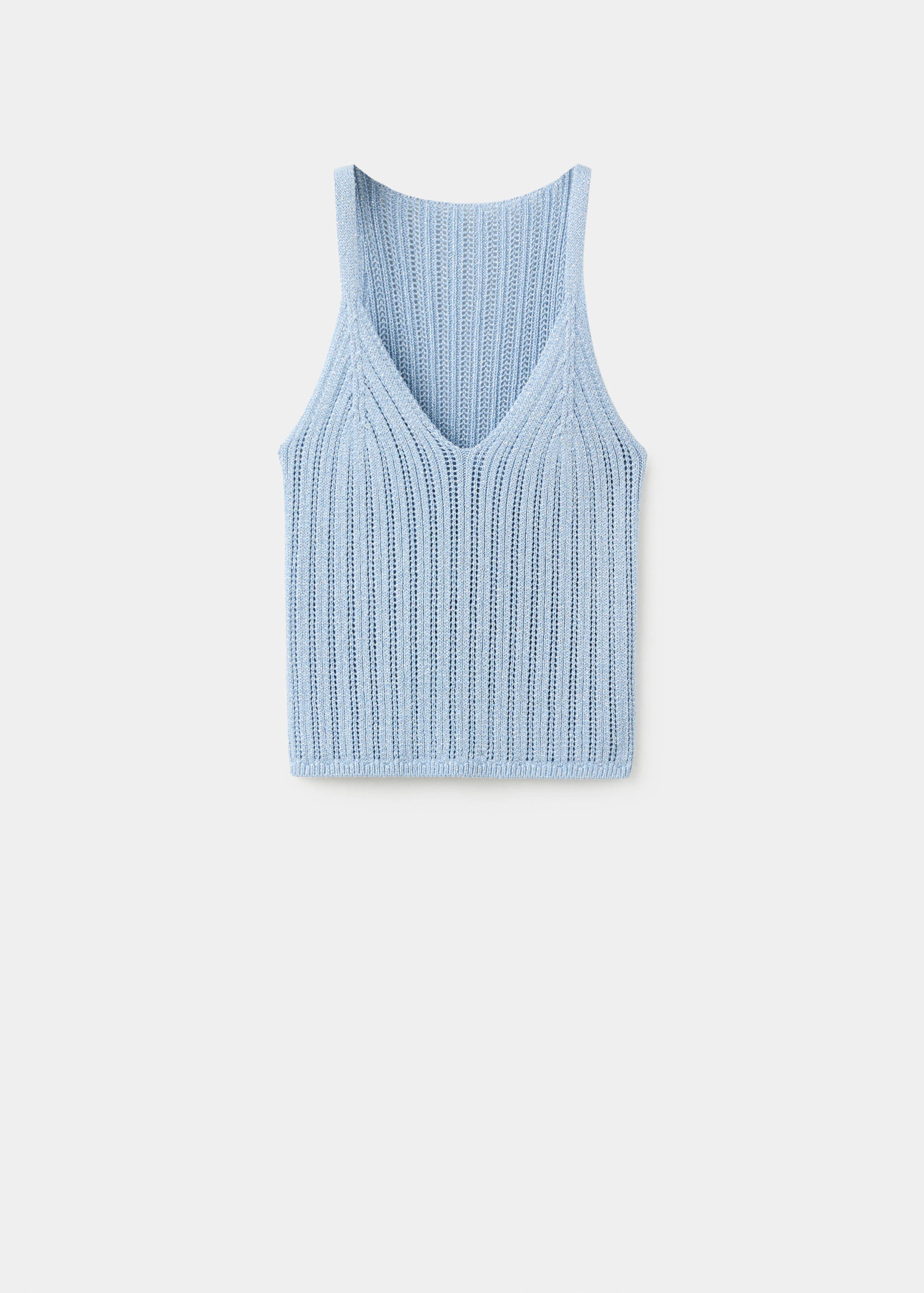 Metallic openwork knit top - Товар без моделі
