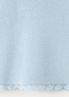 Fine knit cardigan with lace details — Sky Blue 10