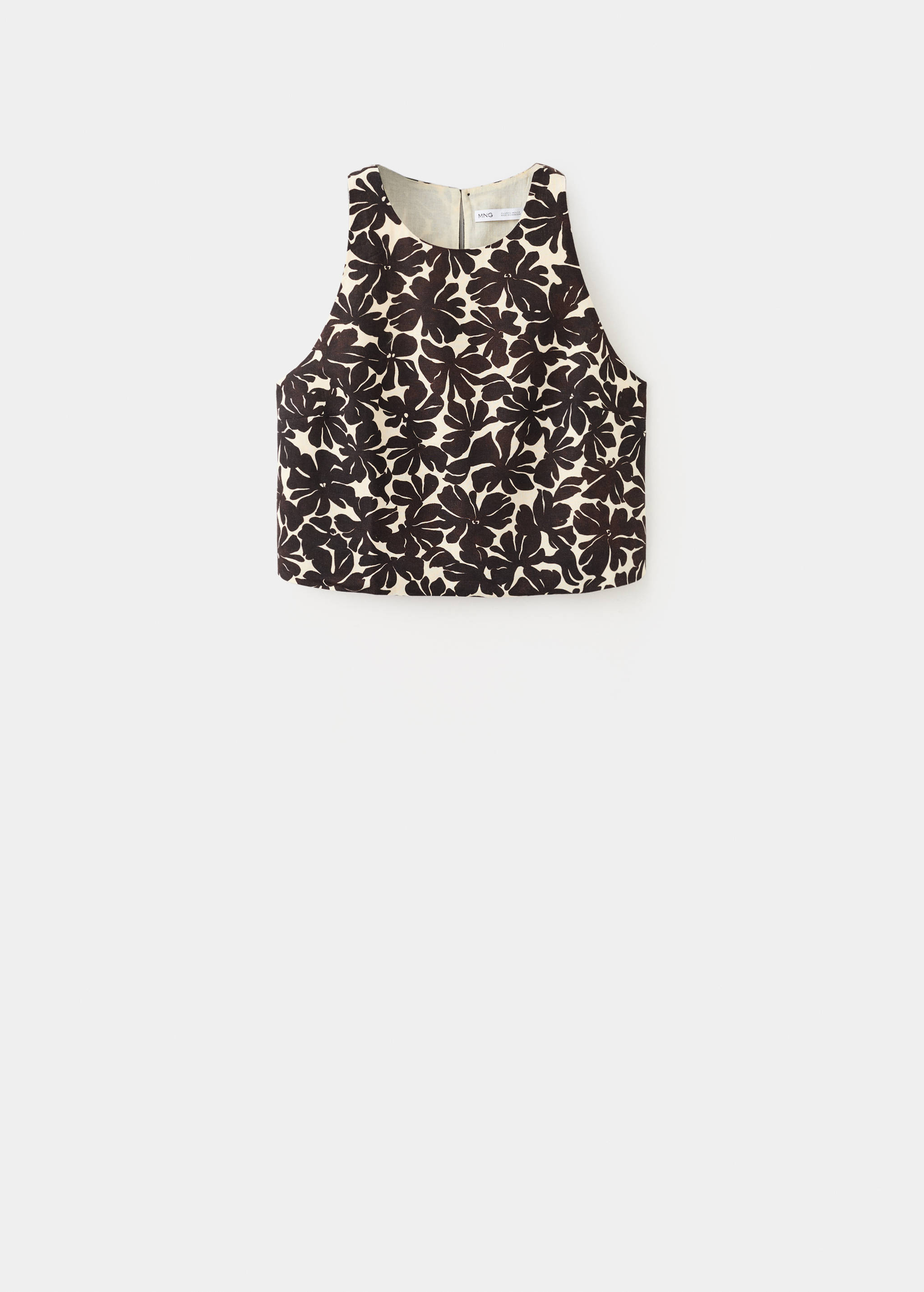 Floral top with buttons on the back - Article without model