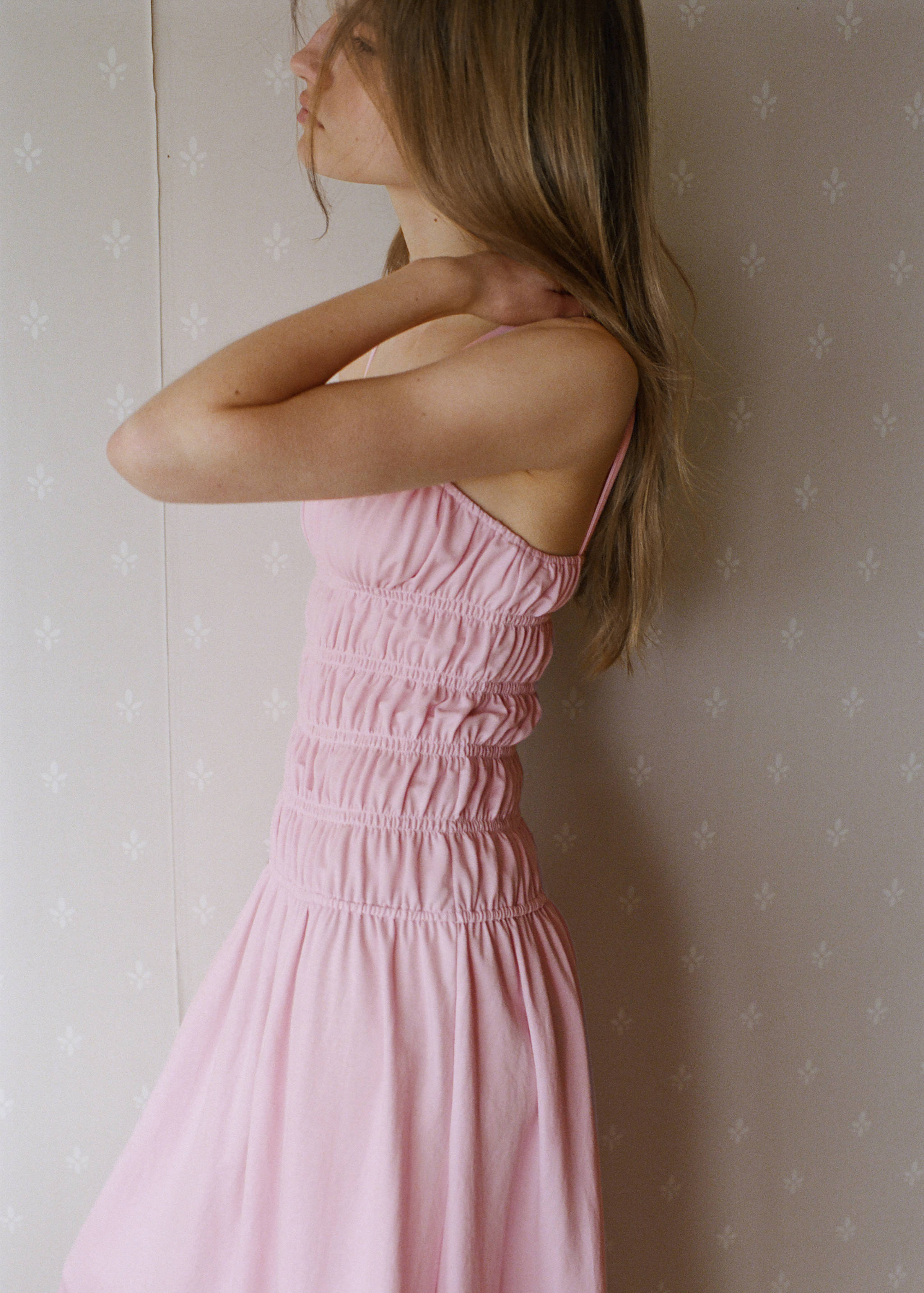 Ruched long dress - Details of the article 1