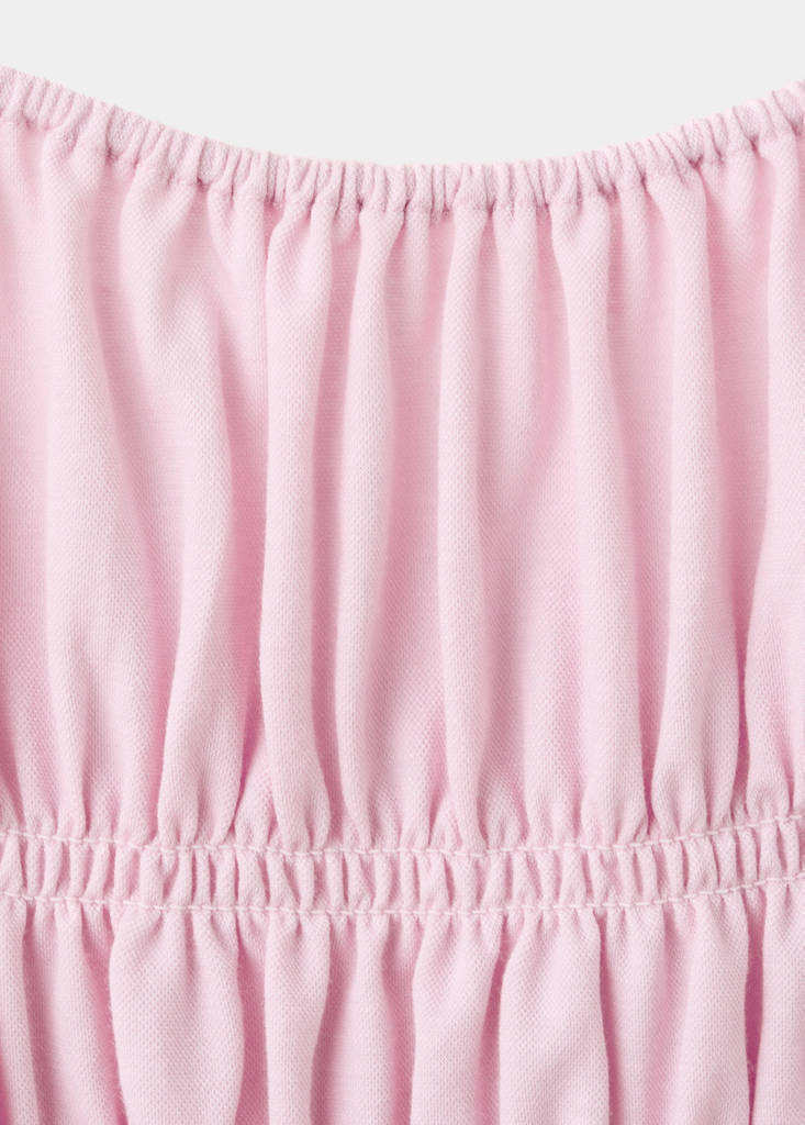 Ruched long dress — Light Pink
