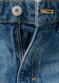 Mid-rise denim skirt — Medium Blue 8