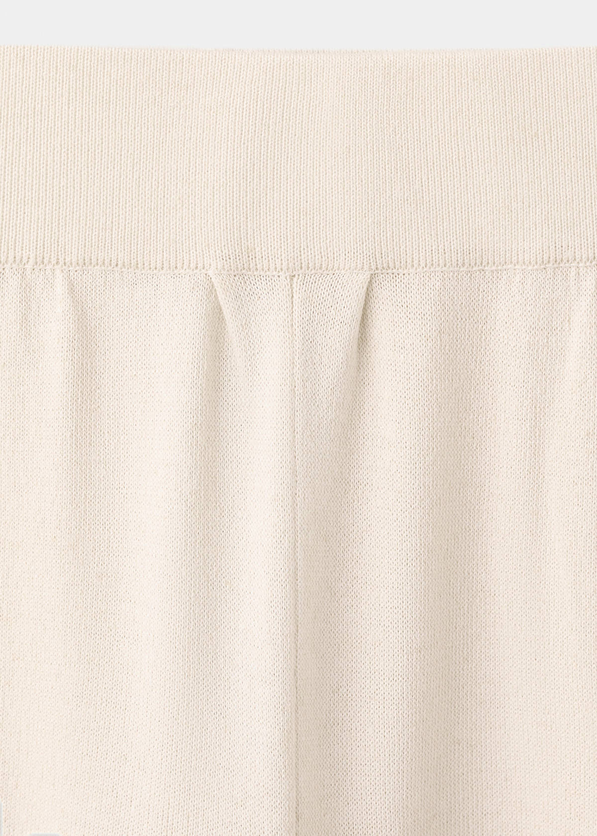 Straight-fit trousers with elastic waist — Sand