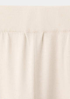 Straight-fit trousers with elastic waist — Sand 9