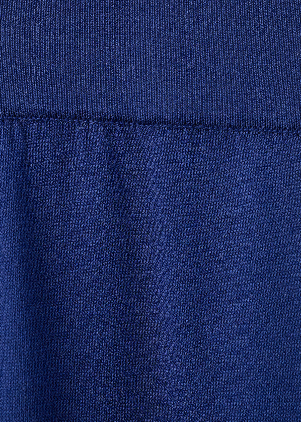 Straight-fit trousers with elastic waist — Vibrant blue