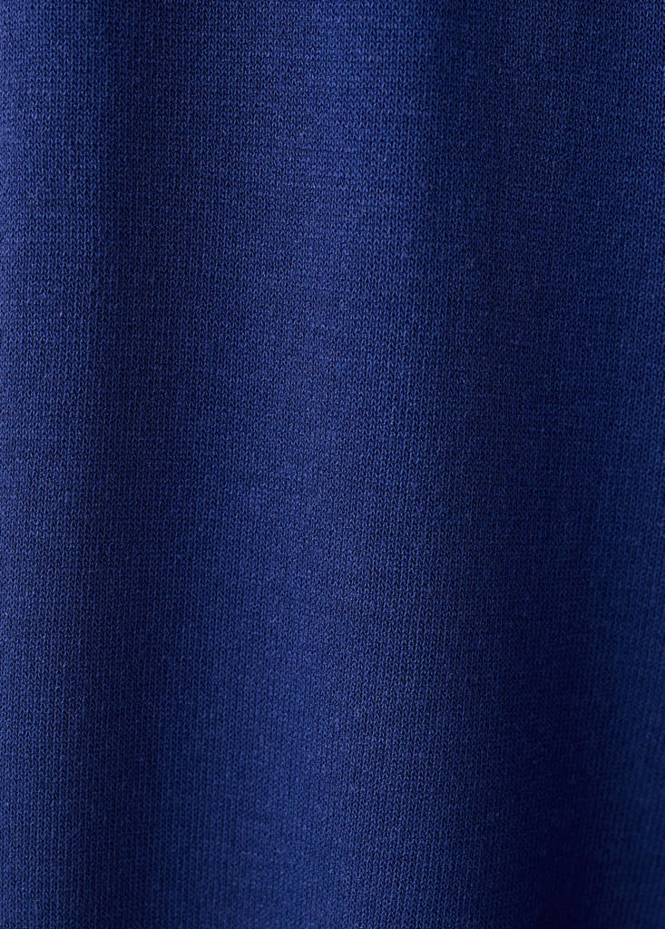Straight-fit trousers with elastic waist — Vibrant blue