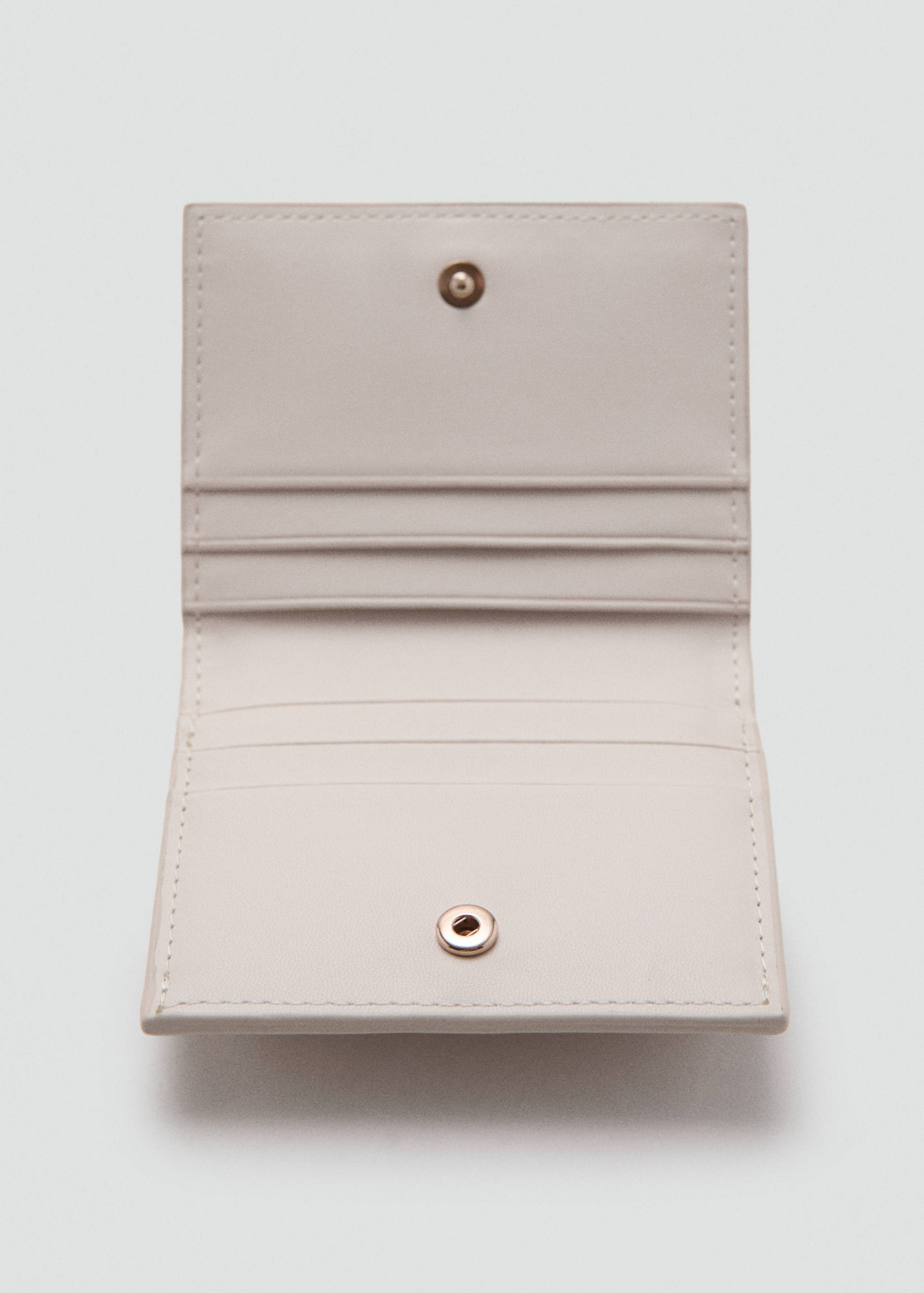 Saffiano-effect card holder with zip - Details of the article 2