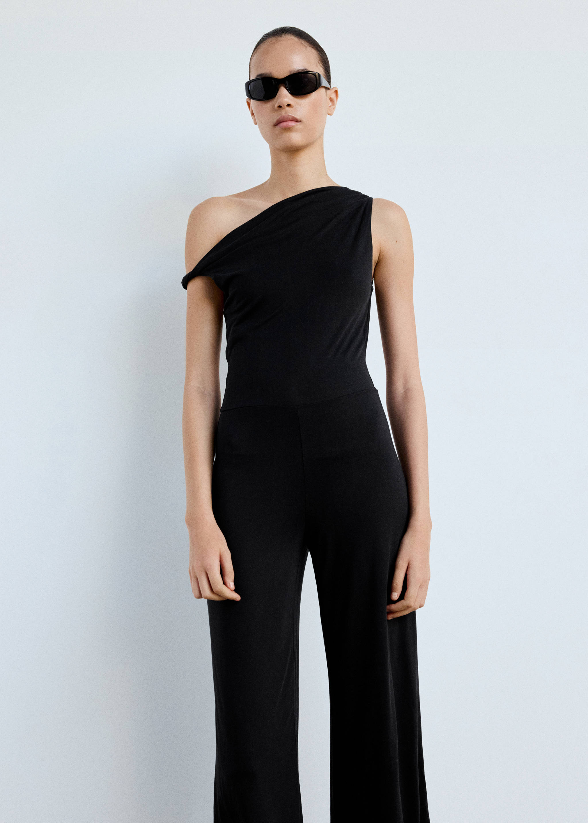 Draped asymmetric playsuit - Medium plane