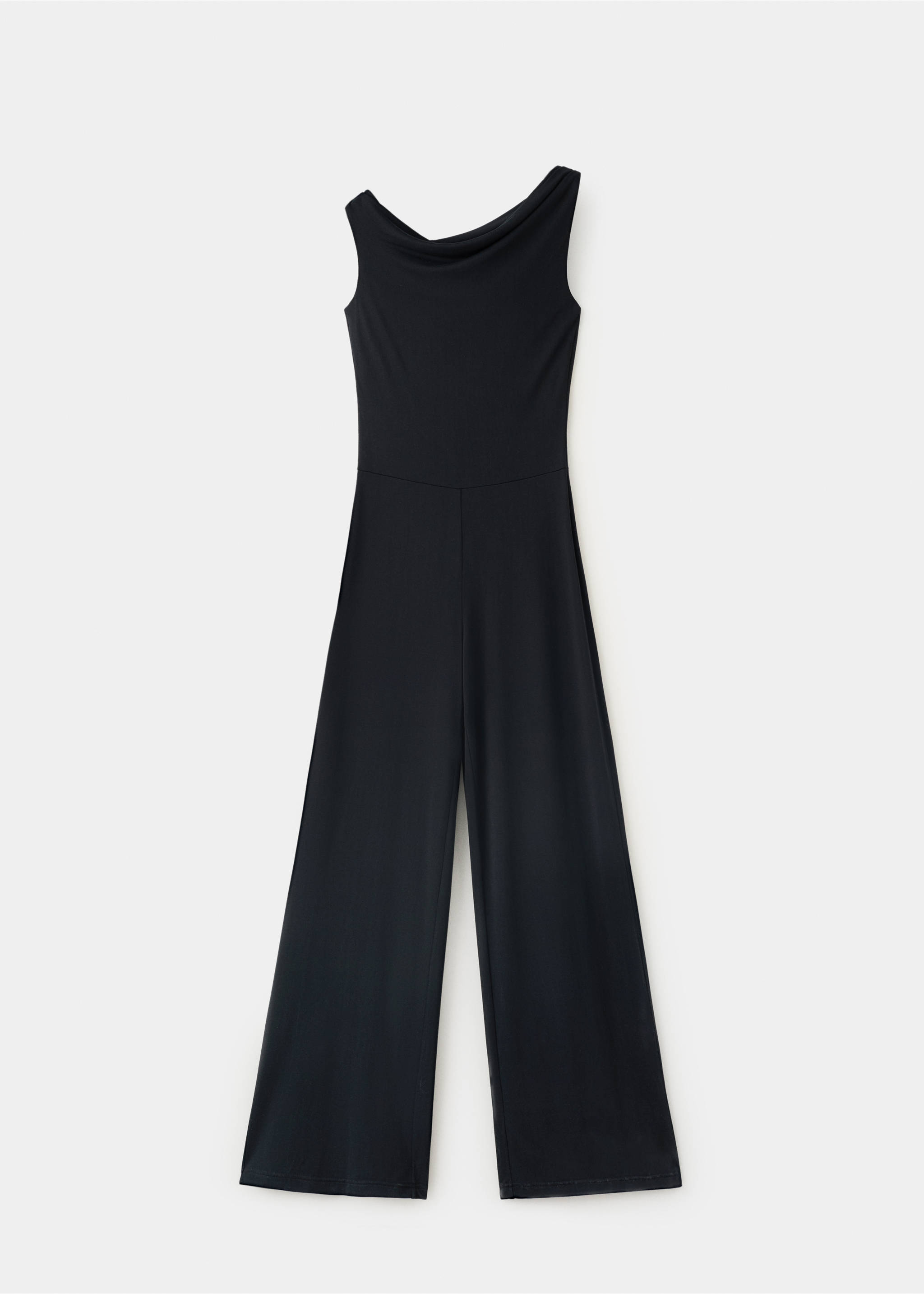 Draped asymmetric playsuit - Article without model, Grey. Ref: 37071389-00.