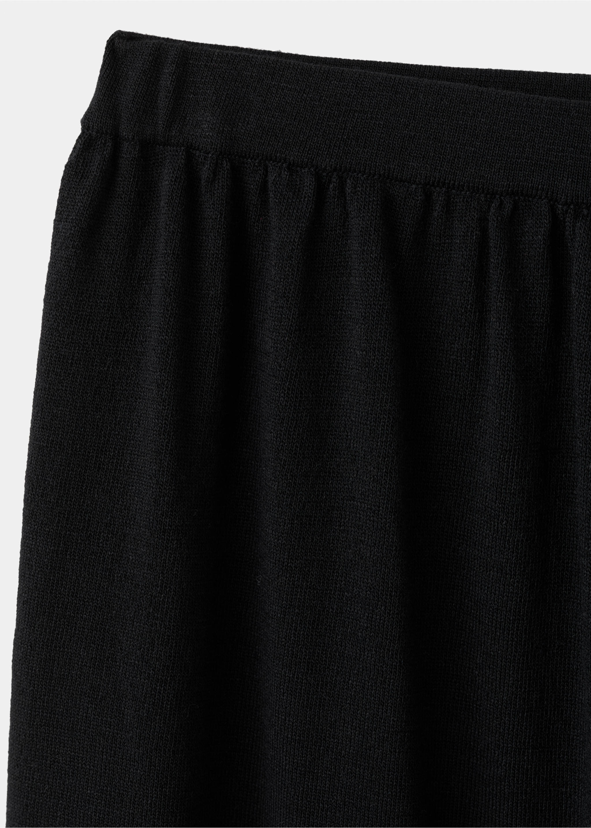 Mid-rise harem pants - Details of the article 8, Black. Ref: 37071390-00.