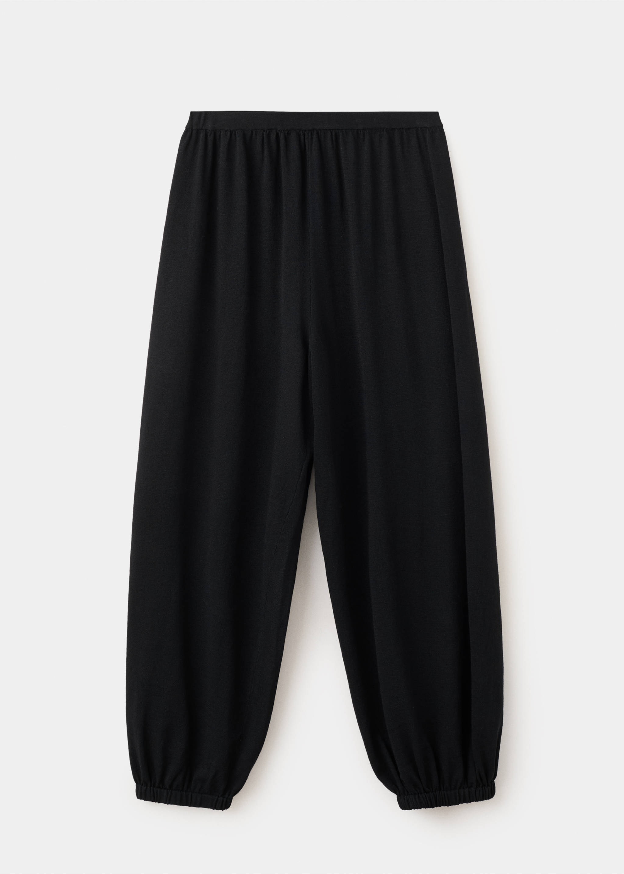 Mid-rise harem pants - Article without model, Black. Ref: 37071390-00.