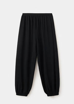 Mid-rise harem pants — Black 5