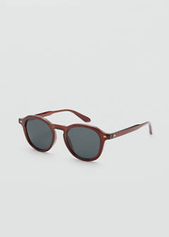 Semi-transparent frame sunglasses — Brown 2