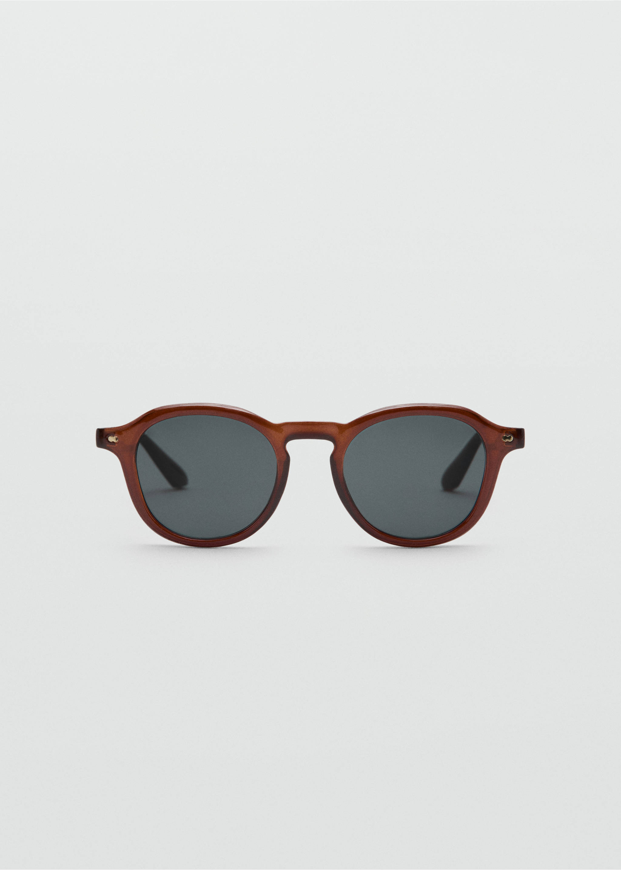 Semi-transparent frame sunglasses - Article without model, Brown. Ref: 37071391-00.