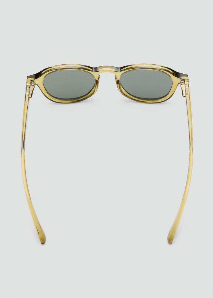 Semi-transparent frame sunglasses — Khaki