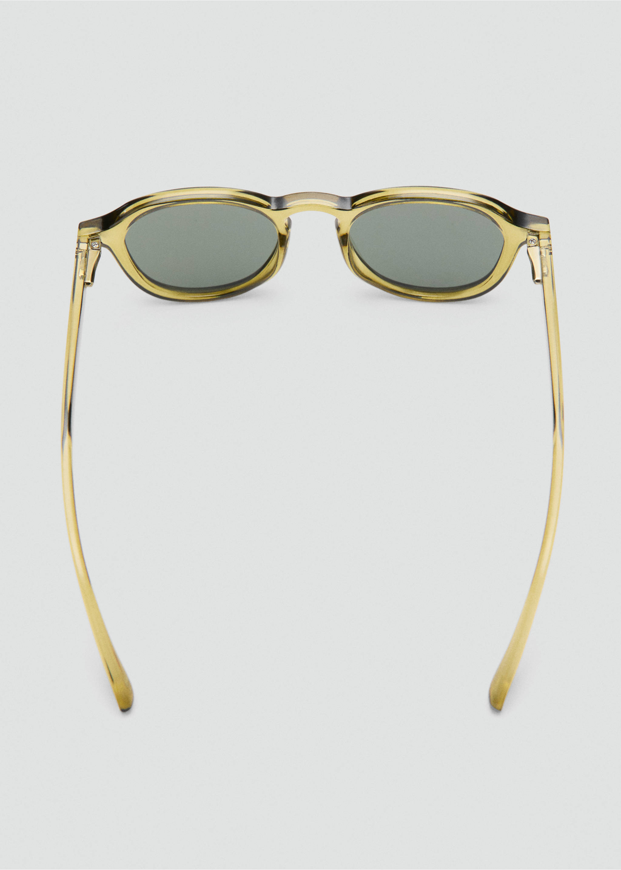 Semi-transparent frame sunglasses - Details of the article 1, Khaki. Ref: 37071391-00.