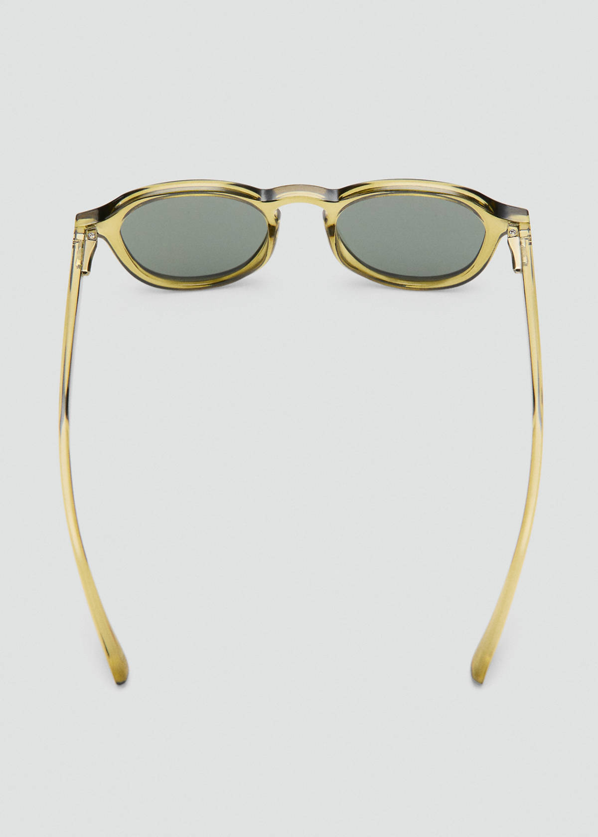 Semi-transparent frame sunglasses — Khaki