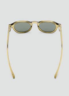 Semi-transparent frame sunglasses — Khaki 3