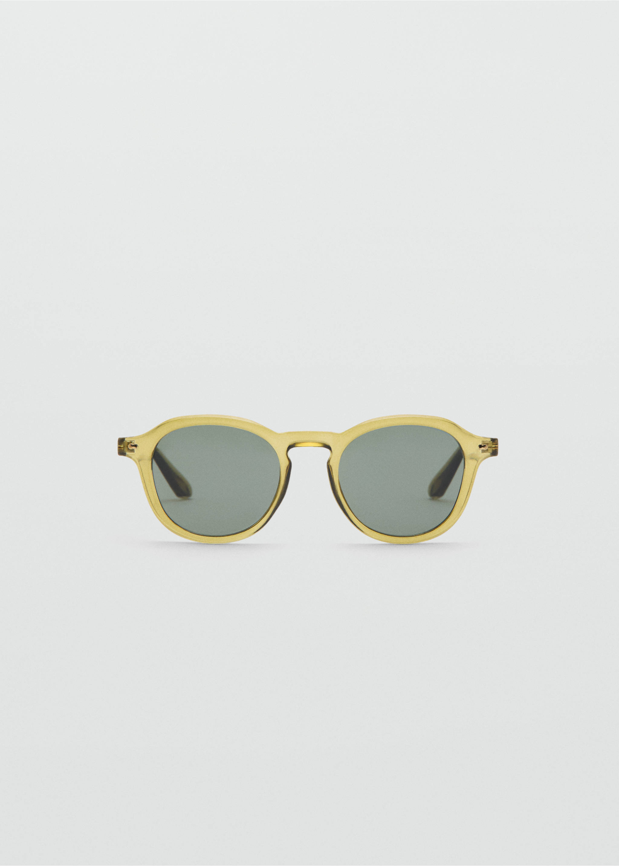 Semi-transparent frame sunglasses - Article without model, Khaki. Ref: 37071391-00.
