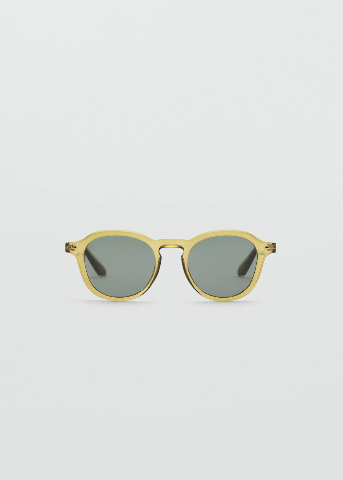 Semi-transparent frame sunglasses — Khaki