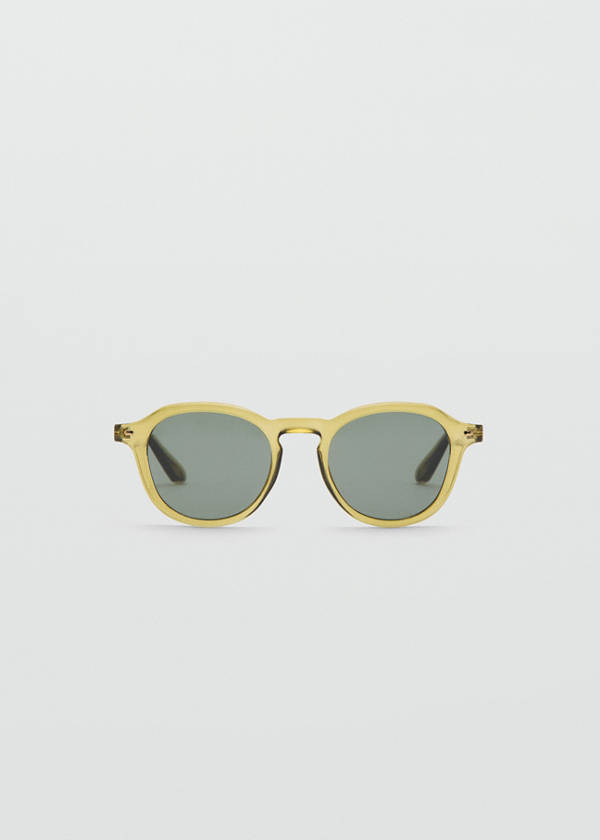 Semi-transparent frame sunglasses — Khaki